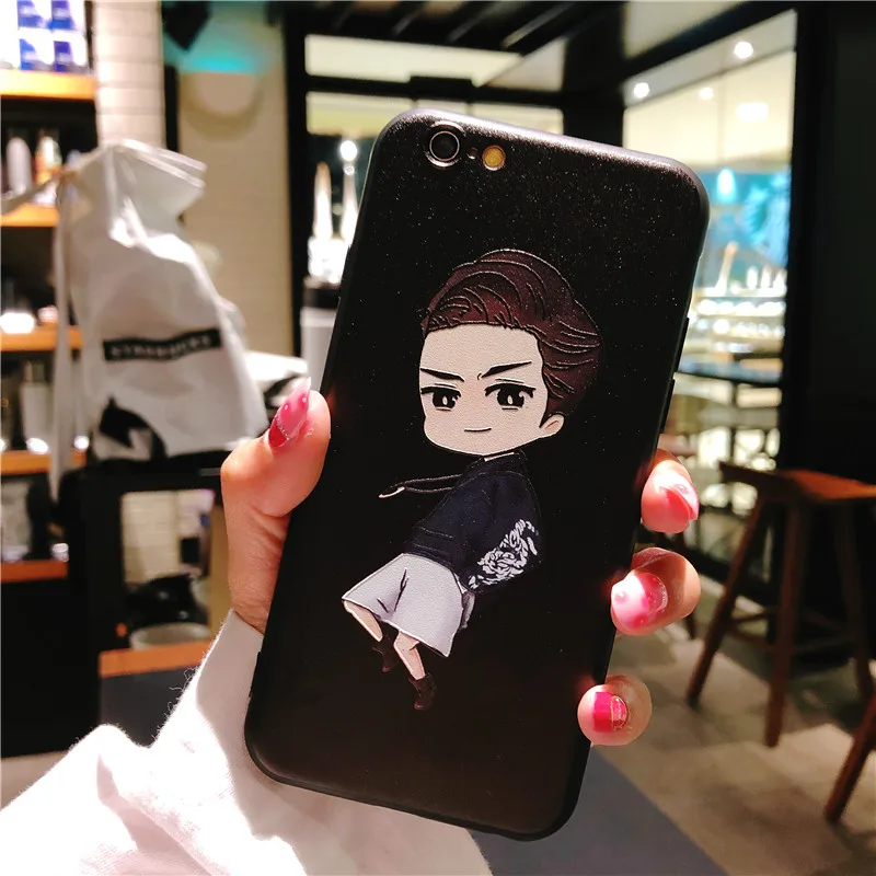XCZJ Original Love Heart Girls boys phone case for 6 7 8 7Plus 8Plus Cartoon Soft Silicone back covers iPhone X XS XR MAX |