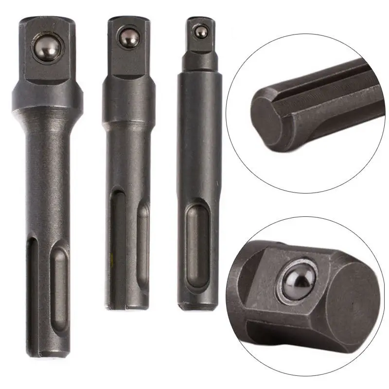 3 шт./компл. гнездо Драйвер адаптер сверла 1/2 ''3/8'' 1/4 ''для Sds Plus