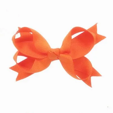 100pcs/lot Hair Bows with Clips Woman Girls Fashion Hair accessories Tangerine Orange