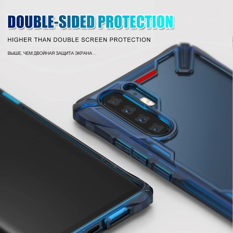 Роскошный армированный силиконовый чехол-Бампер для huawei P30 Pro mate 20 противоударный