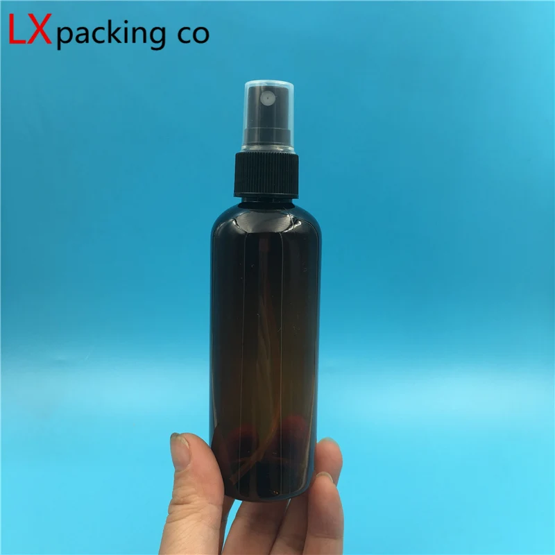 50 штук 10 видов 100 ML пластика коричневого цвета бутылкы парфюмерного спрея пустые