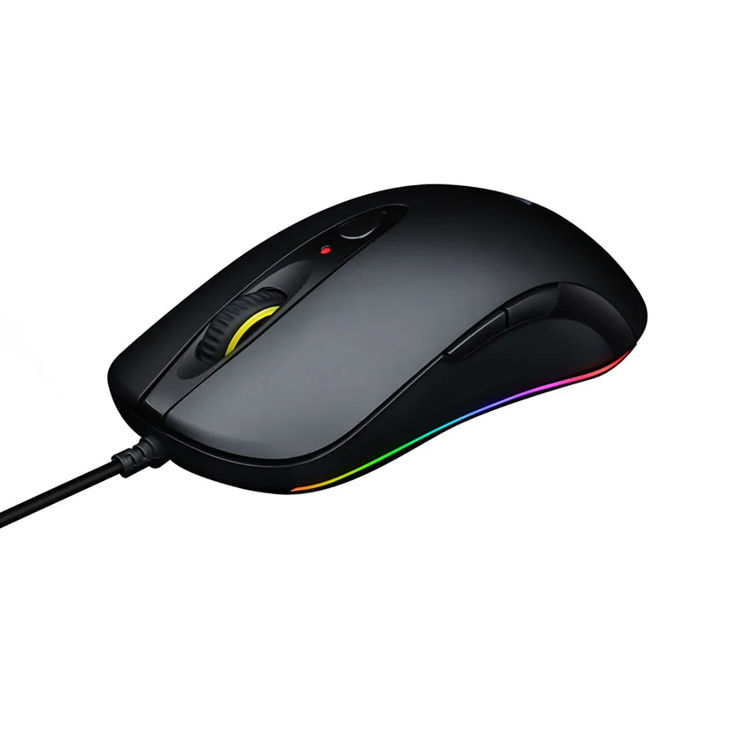 Проводная игровая мышь VOBERRY 4000 DPI 8 кнопок RGB подсветка дышащая проводная для ПК
