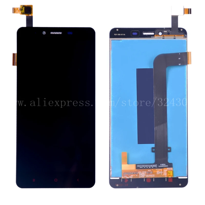 Черный ЖК-дисплей для Xiaomi Redmi Note 2 Экран Дисплей сборки + Touch Стекло Digitizer Замена