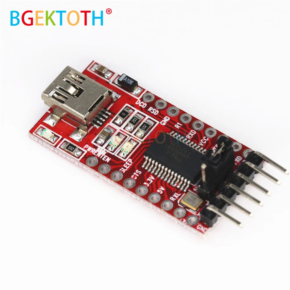 Высокое качество FT232RL FT232 FTDI USB 3 V 5 к TTL Серийный адаптер модуль мини порт|Детали и
