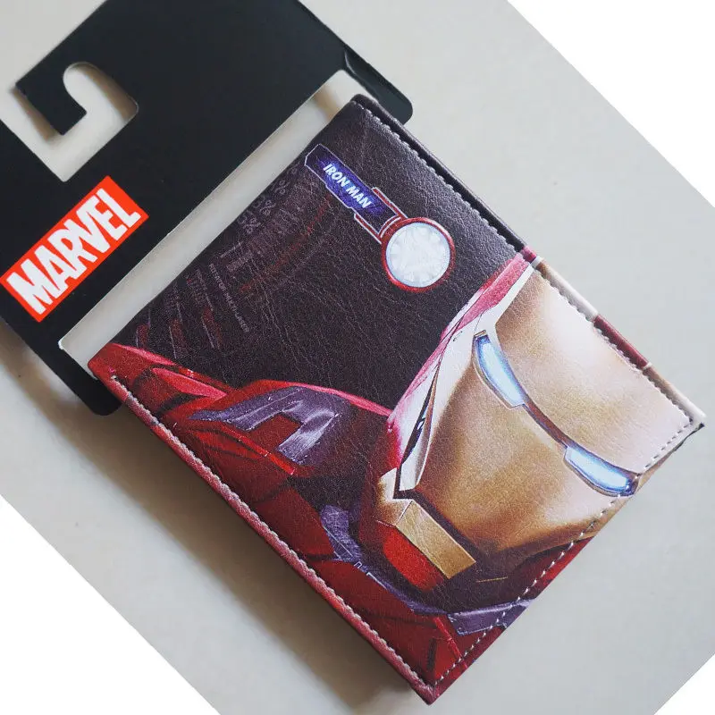 2018 Новинка Marvel Comics Железный человек портрет логотип кошельки Кошелек светло