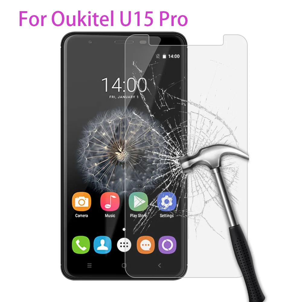 2 шт. закаленное стекло Naxtop 2.5D для Oukitel U25 Pro / U23 U22 U20 Plus U15 U15s Transparent|Защитные стёкла и