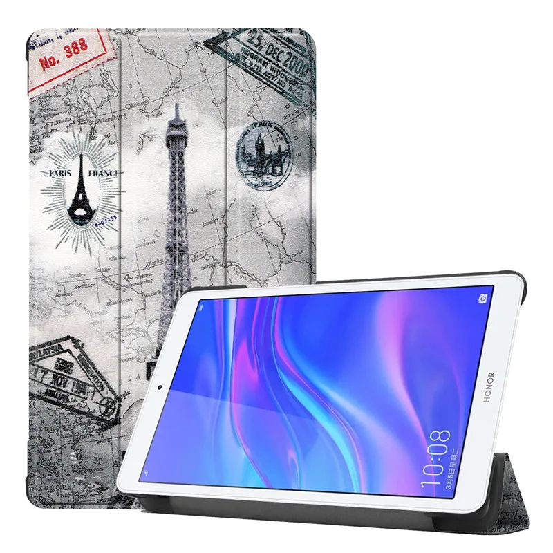Складной чехол книжка для Huawei Honor Pad 5 8 0 дюйма из искусственной кожи с подставкой