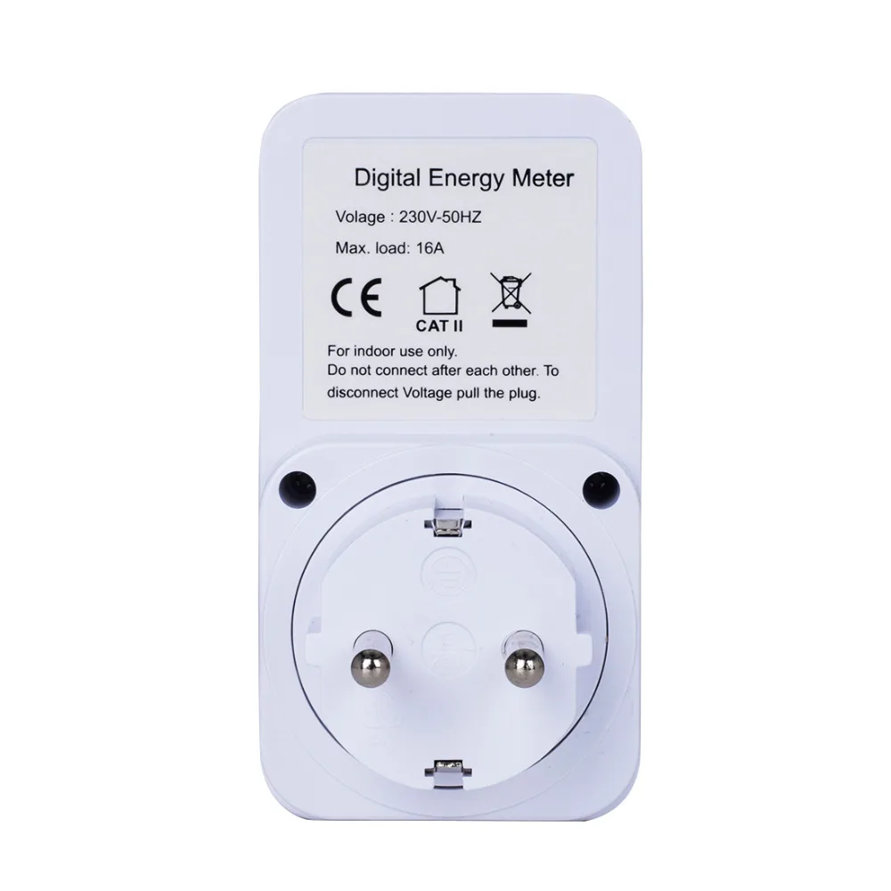EU US UK Plug Plug-in Digital Wattmeter LCD Power Energy Monitor Meters Electric Test Meter 