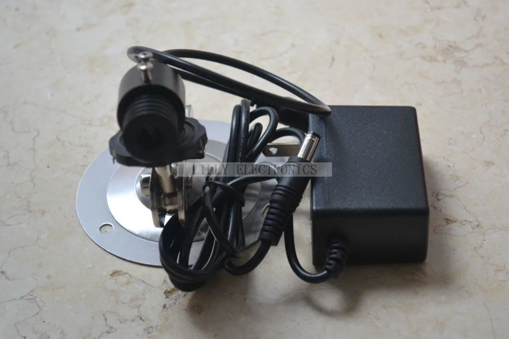 100 мВт нм фиолетовый/синий лазерный точечный модуль с держателем и адаптером 18x45