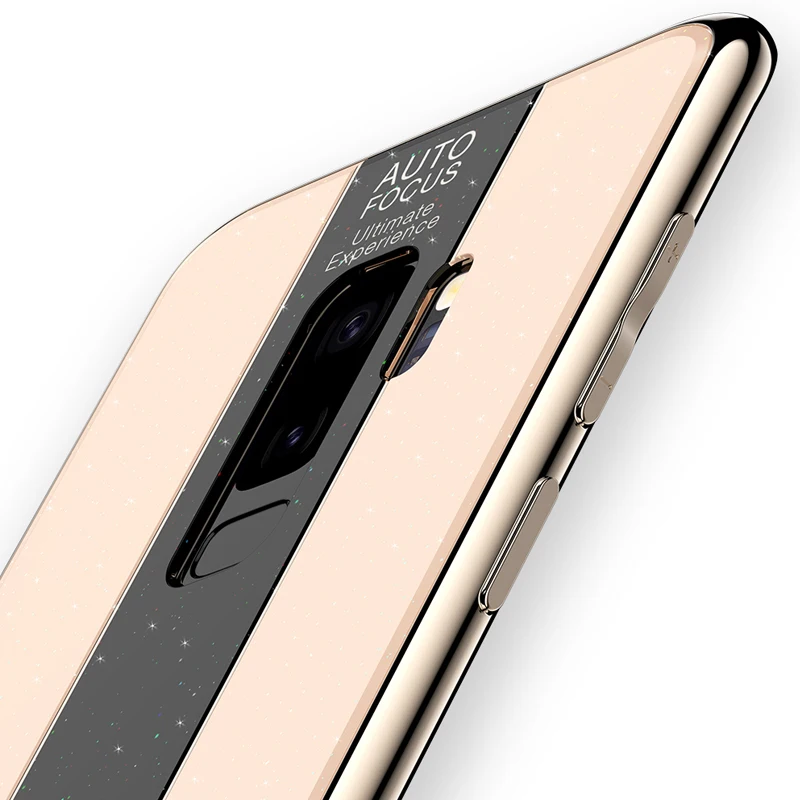 Чехол YonLinTan чехол для Samsung Galaxy S9 Plus S 9 S9Plus роскошный блестящий из закаленного