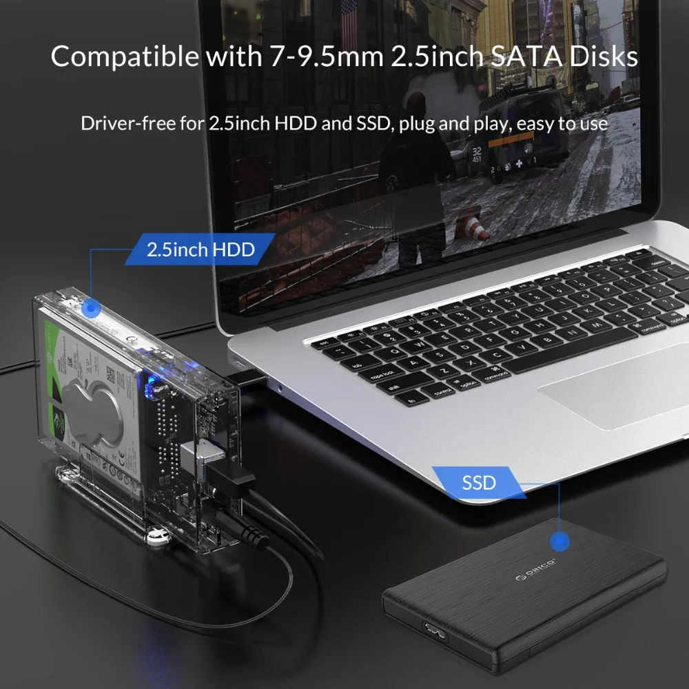 Корпус для внешнего жесткого диска ORICO 2 5 дюйма SATA на USB 3 0 Гбит/с|Корпус диска| |