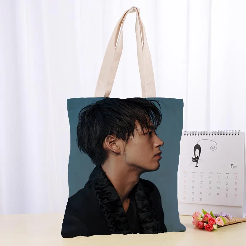 Высококачественная Холщовая Сумка тоут Yamazaki Kento модная прочная Женская Студенческая сумка из хлопка и льна