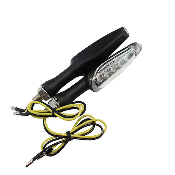 Универсальный Алюминий Корпус Янтарный светодиод мотоцикл указатель поворота