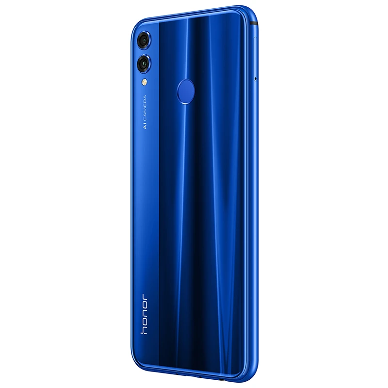 Смартфон HONOR 8X Android 8,1 4G LTE, 4 Гб ОЗУ, 64 Гб ПЗУ, 6,5 дюймов, 2,2 ГГц, четыре ядра, 20 Мп+ 16 МП, 3750 мАч, мобильный телефон с функцией распознавания лица
