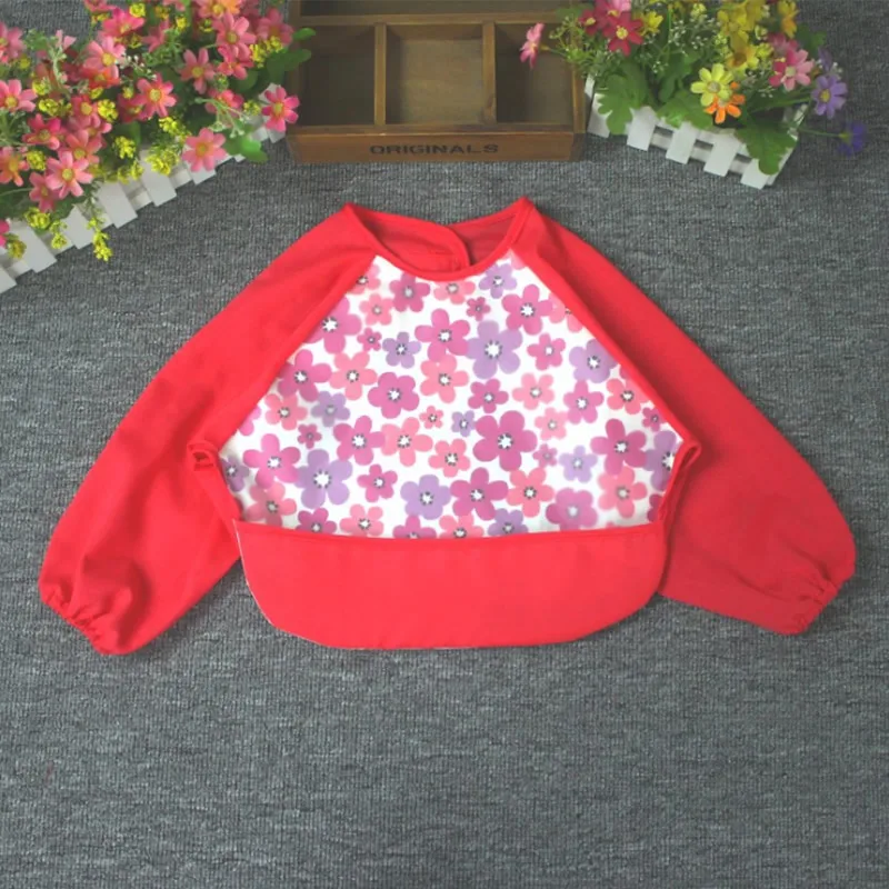 Милые детские нагрудники с карманом для кормления ребенка мультяшный нагрудник