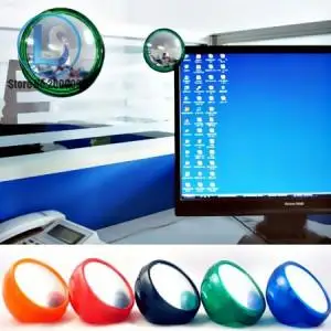 Творческий anti-выглядывает монитора компьютера зеркалом заднего вида поле зрения