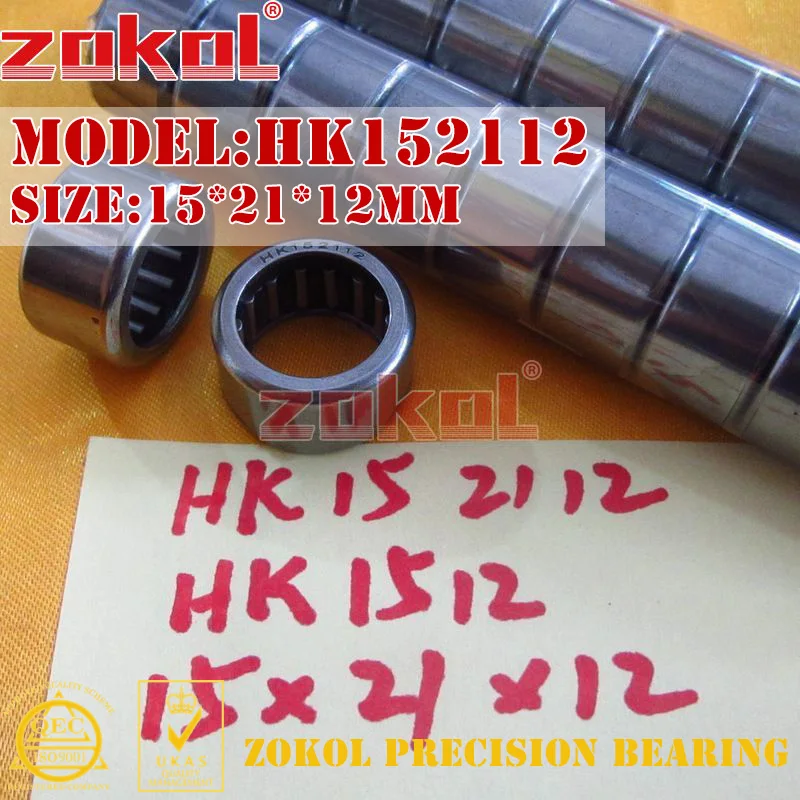 Подшипник ZOKOL HK1512 HK1514 HK1516 HK1522 TA1512 игольчатый роликовый подшипник 15*21*12/14/16/22 мм|bearing