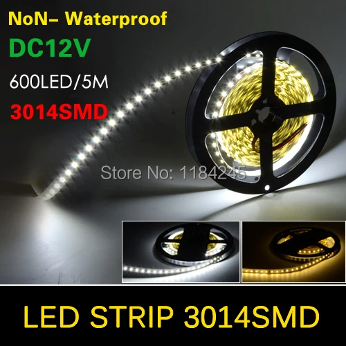 

СВЕТОДИОДНАЯ лента SMD 3014 120 светодиодов/м 12 В, гибкое освещение, белый, теплый белый, 5 м/лот