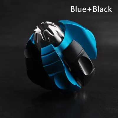 Aluminum Black Blue EDC цветные взрослые декомпрессионные анти-Аэробные авиационные алюминиевые металлические игрушки из нержавеющей стали - Цвет: Aluminum Black Blue