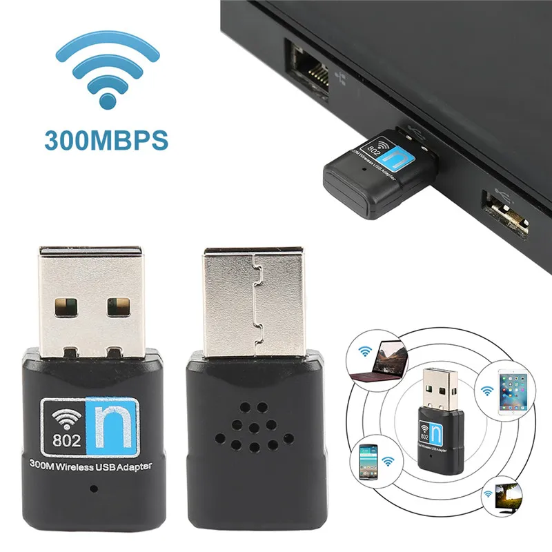 Сетевая карта Centechia 300 Мбит/с Mini USB WiFi беспроводная сетевая адаптер приемников