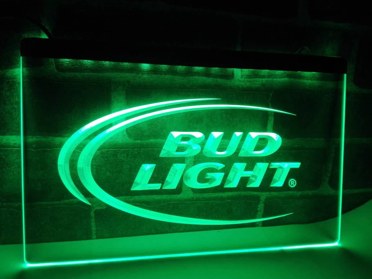 LE003 Bud Lite Пивной бар Pub клуб логотип светодиодный неоновый светильник Знак