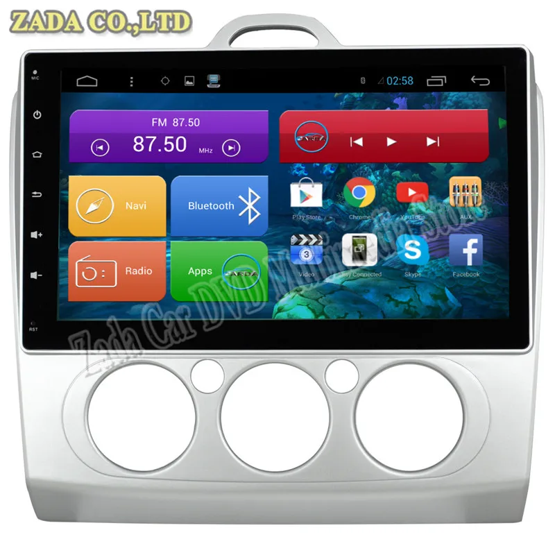 NaviTopia 1024*600 10 2 дюймов Восьмиядерный ГБ Android 7 1 автомобильный dvd-плеер для Ford Focus