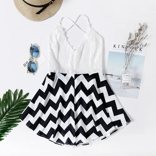 Summer Sexy Beach Off Shoulder Short Jumpsuit Female Elegant Backless Boho Playsuit Women Fashion Casual Wide Leg Party Romper | Женская