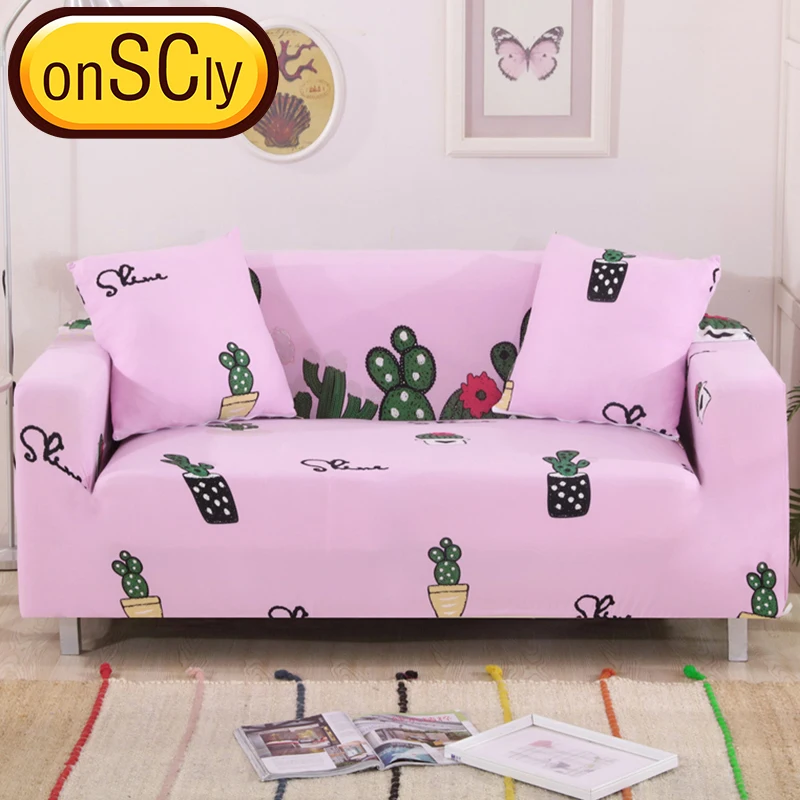 Розовый кактус протектор чехол на диван Slipcover мебель диване Крышка для дивана