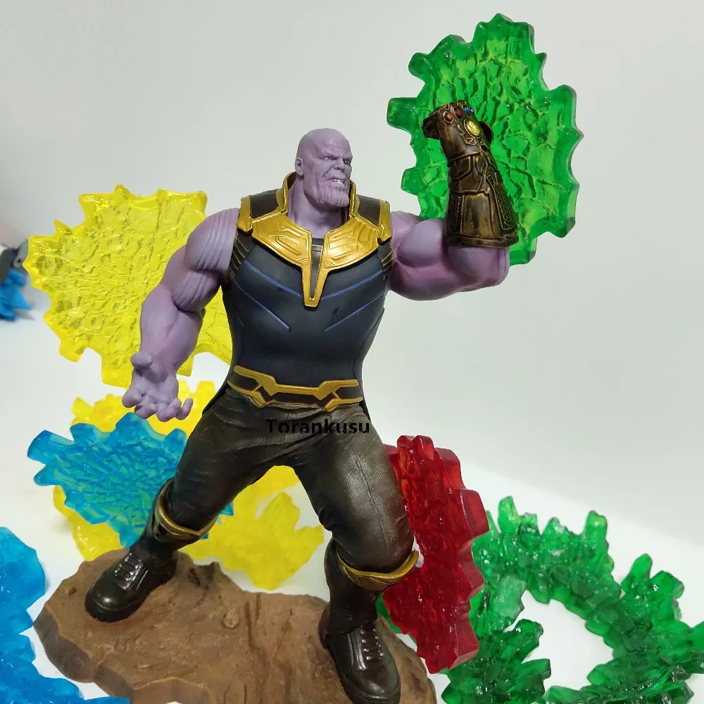 Фигурки из ПВХ Thanos Infinity Gauntlet сцена аниме stones Набор для творчества|Игровые фигурки
