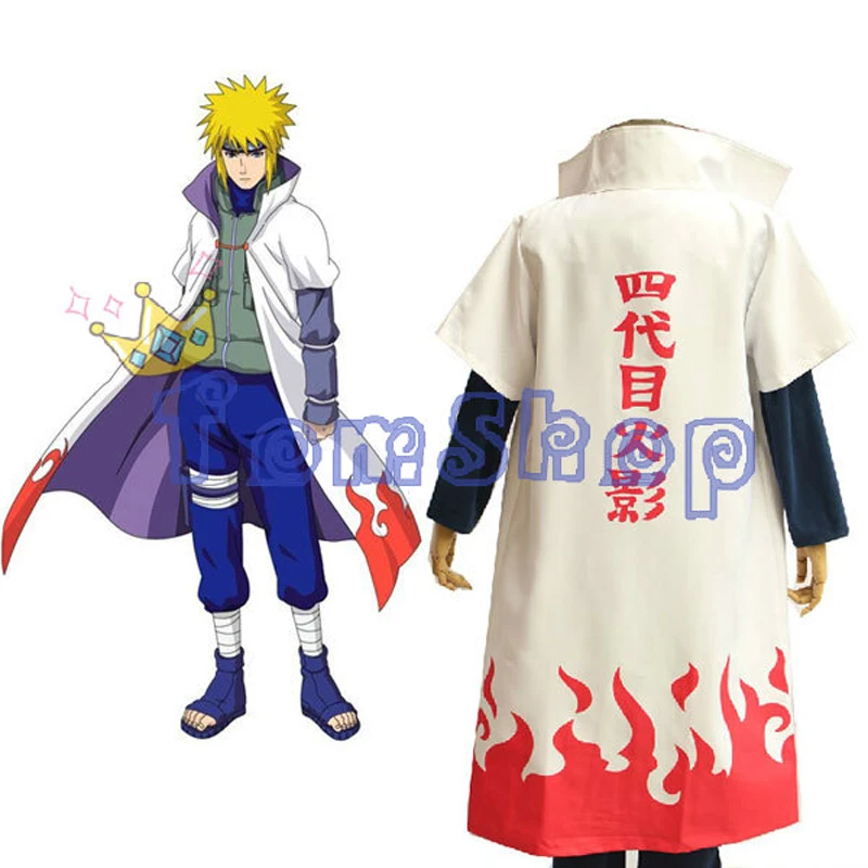 Горячая распродажа! Ботинки в стиле аниме Naruto Косплэй костюм героя Наруто 4th плащ