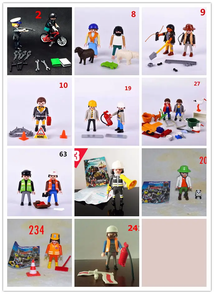Набор мутильстайлов playmobil фигурки коллекционные аниме игрушки Мини Детские