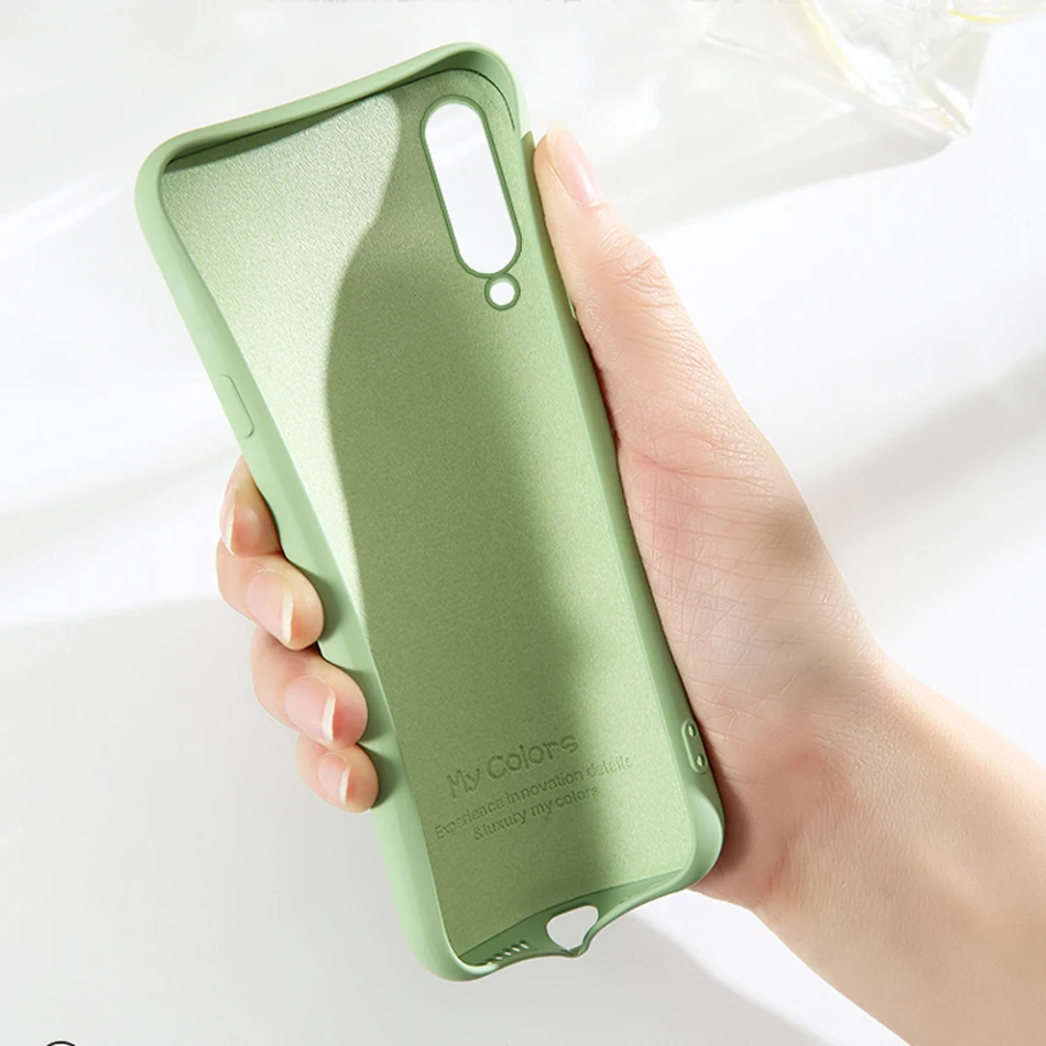 Чехол для Xiaomi Mi 9 роскошный оригинальный чехол из жидкого силикона резиновая