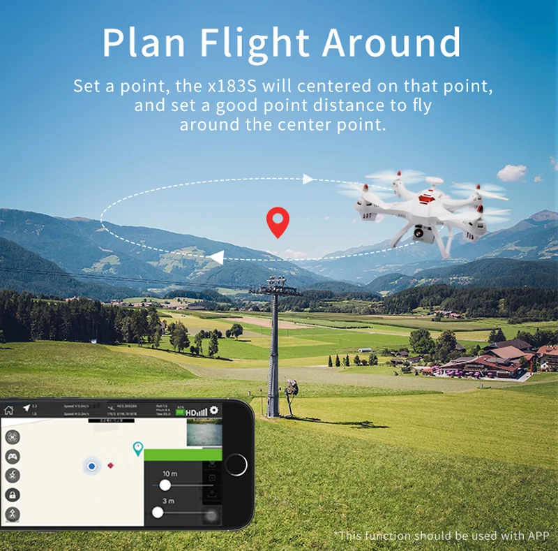 Global Drone X183 профессиональный двойной gps Дрон RTF с HD камерой FPV gps вертолет RC Квадрокоптер следуй за мной