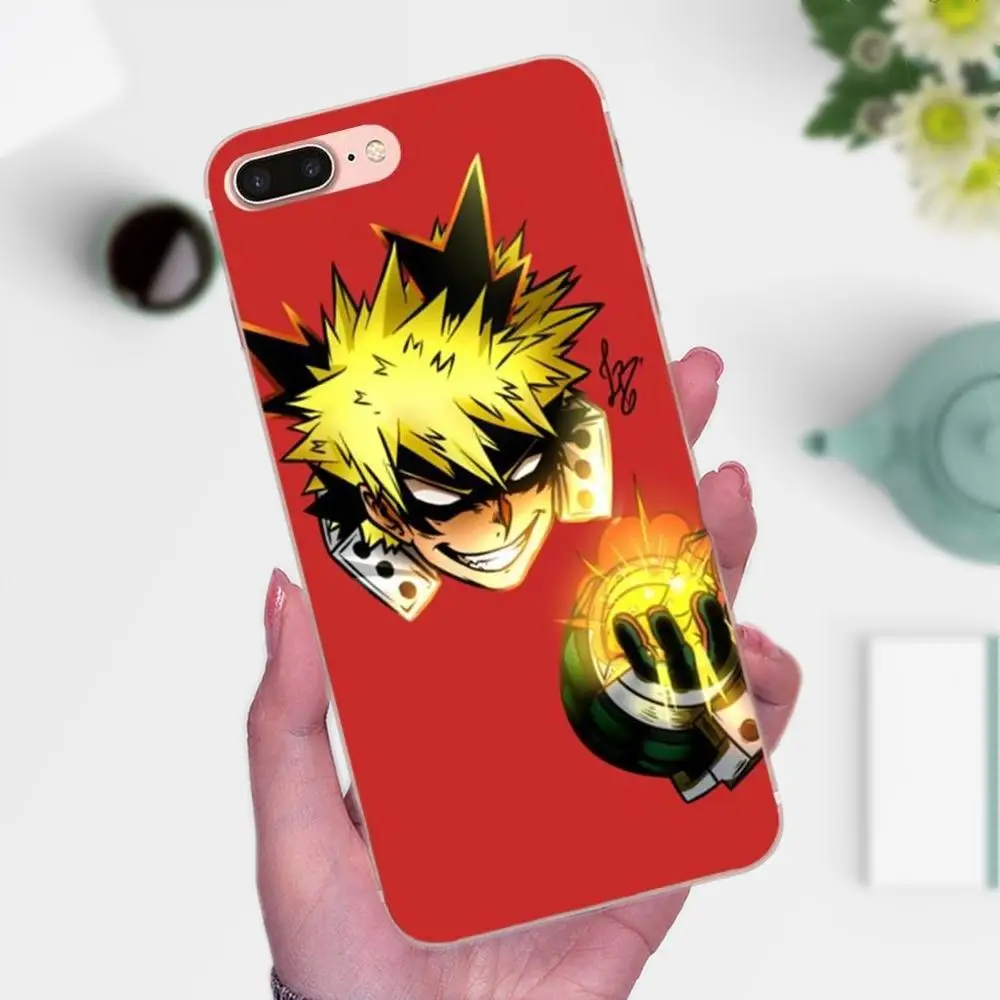 Аниме герой Deku и Bakugou Блестящий Мягкий Art Online чехол для Apple iPhone 4 4S 5 5C 5S SE 6 6S 7 8 Plus X XS