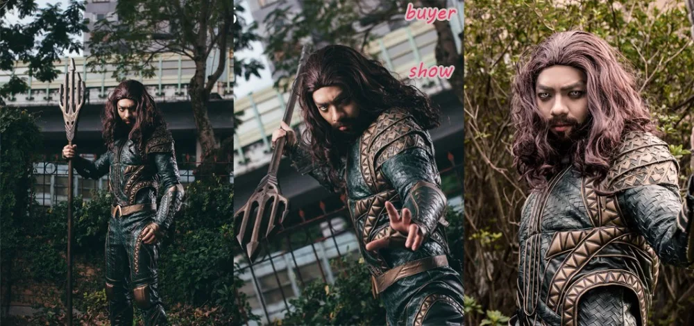 Justice League Aquaman Косплей Костюм Артура Карри Косплей Костюм для взрослых на Хэллоуин мужской косплей полный комплект на заказ