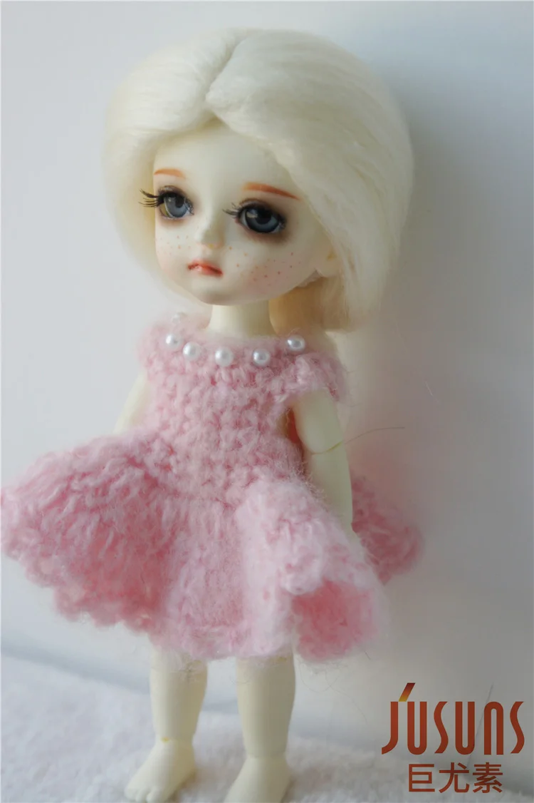 JD315 1/8 Эльза длинная плетеная BJD парики 5-6 дюймов мохеровый персонаж кино волосы