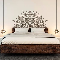mandala art vinyl wall stickers yoga studio namaste pattern boho removeable decal headboard bedroom decoration n33