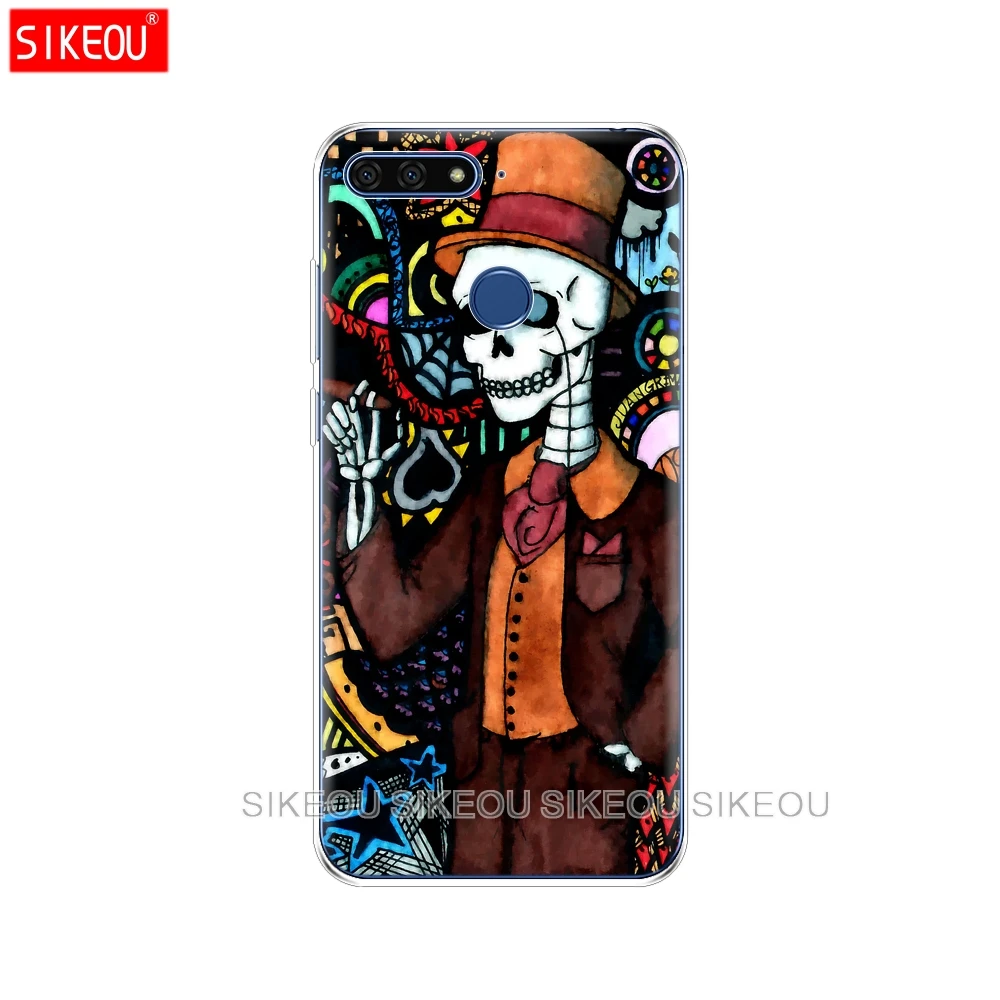 Силиконовый чехол для телефона Huawei Honor 7A PRO 7C Y5 Y6 Y7 Y9 2017 2018 Prime Мягкий ТПУ защитный с