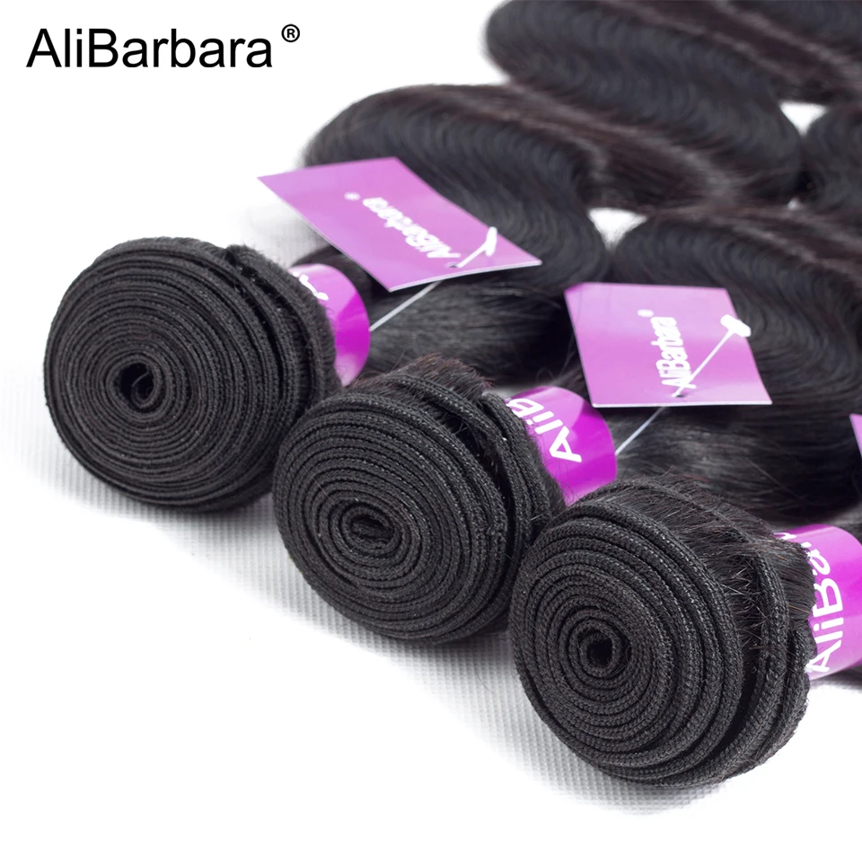 Alibbara волосы индийские волнистые человеческие пучки 100% Remy наращивание