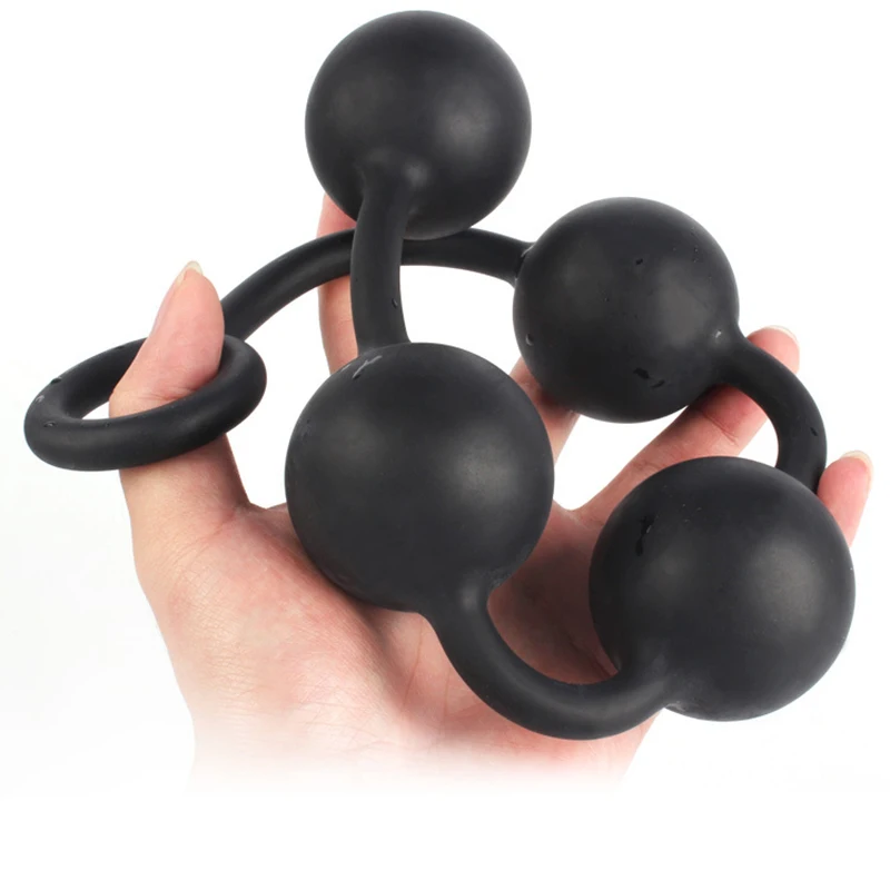 Большие Анальные бусины Силиконовые анальные пробки кегелевые шарики
