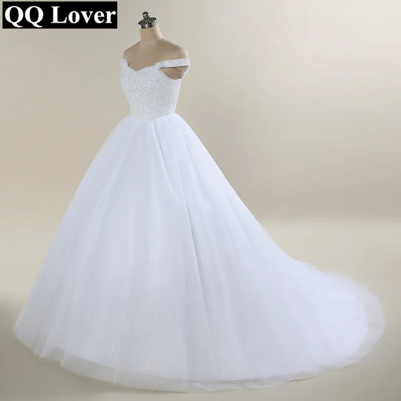 Женское бальное платье QQ Lover на тонких бретельках с бусинами 2019 | Свадьбы и