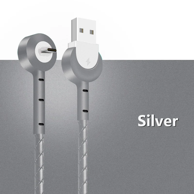 Silver ASINA, 3 в 1, кабель type-C, быстрая зарядка, USB C, кабель для зарядки, синхронизации данных, держатель для телефона, зарядное устройство, провод для samsung, Xiaomi, huawei, sony - Цвет: Silver