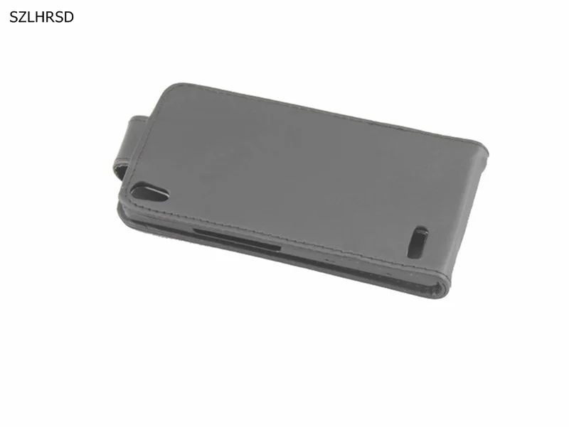 Вверх и вниз Бизнес Стиль Вертикальный флип кожаный чехол Сумки для Huawei Ascend P6 Coque