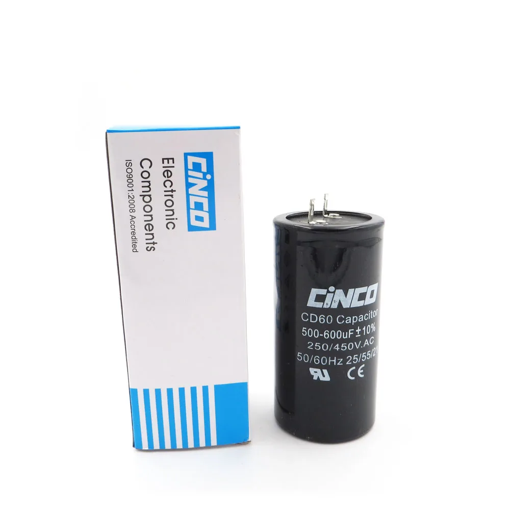 500 600 мкФ 250 450 V AC прибор для запуска двигателя конденсатор CD60 воздушный компрессор
