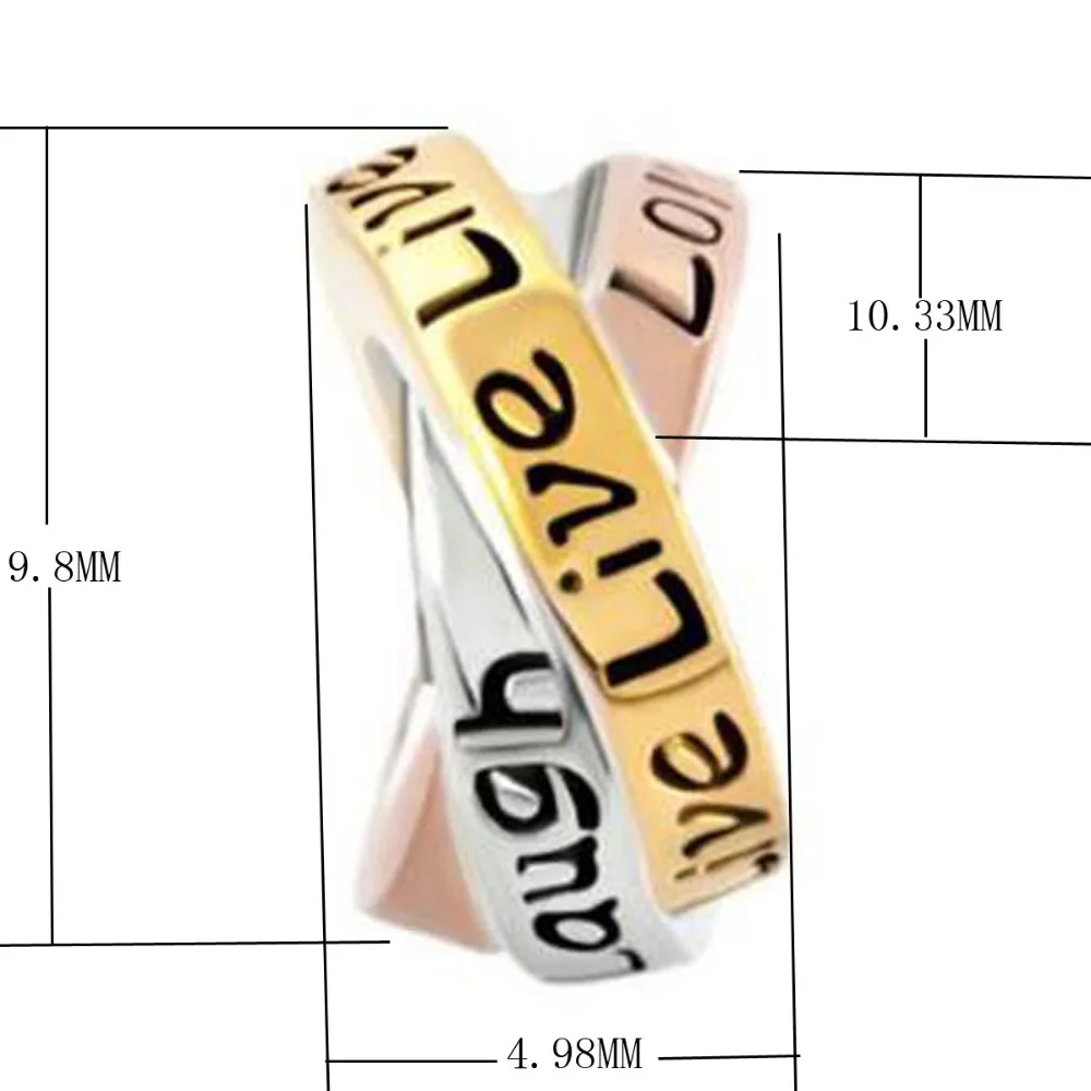 Бесплатная доставка подходят Пандора браслеты кольцо Троицы счастливые амулеты