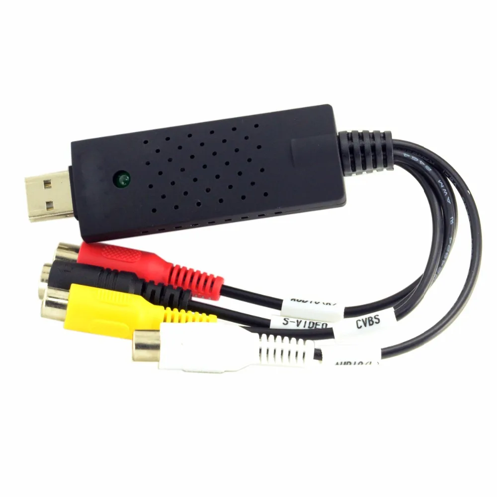 4 канальная звуковая видеокамера USB 2 0 ТВ DVD VHS S видео адаптер система наблюдения