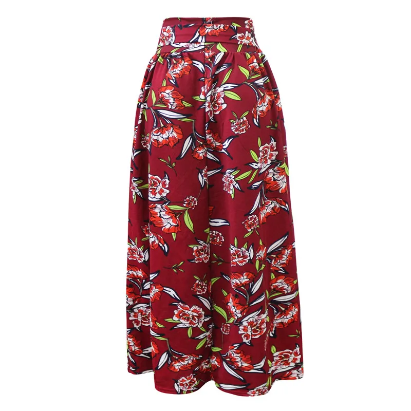 Большие размеры, африканские юбки, одежда 5XL, Анкара, индийская африканская цветная женская летняя и Осенняя мода, бандажная длинная юбка, стиль