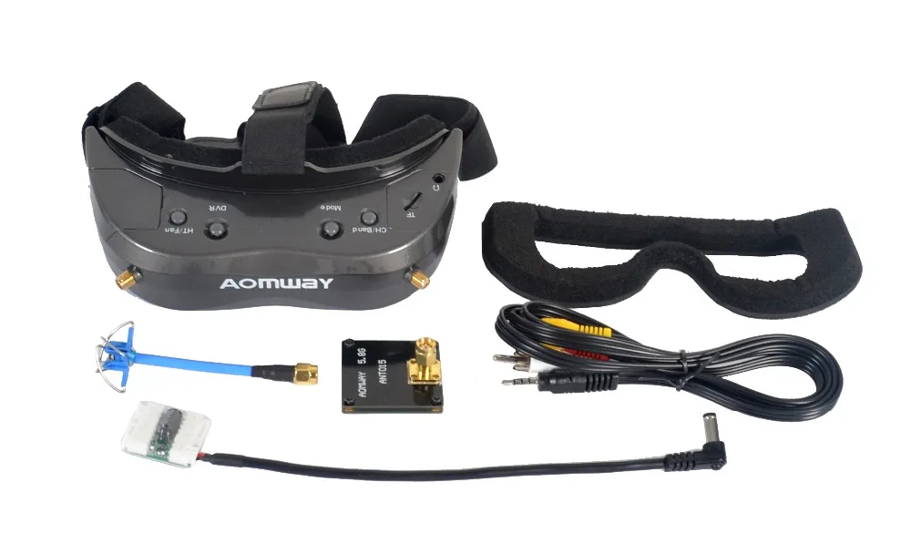 

original Aomway Commander Goggles V2 V1 2D 3D 48CH 5.8G 64Ch 1080P 800*600 SVGA FPV Video Headset Support HDMI DVR FOV 45 For RC