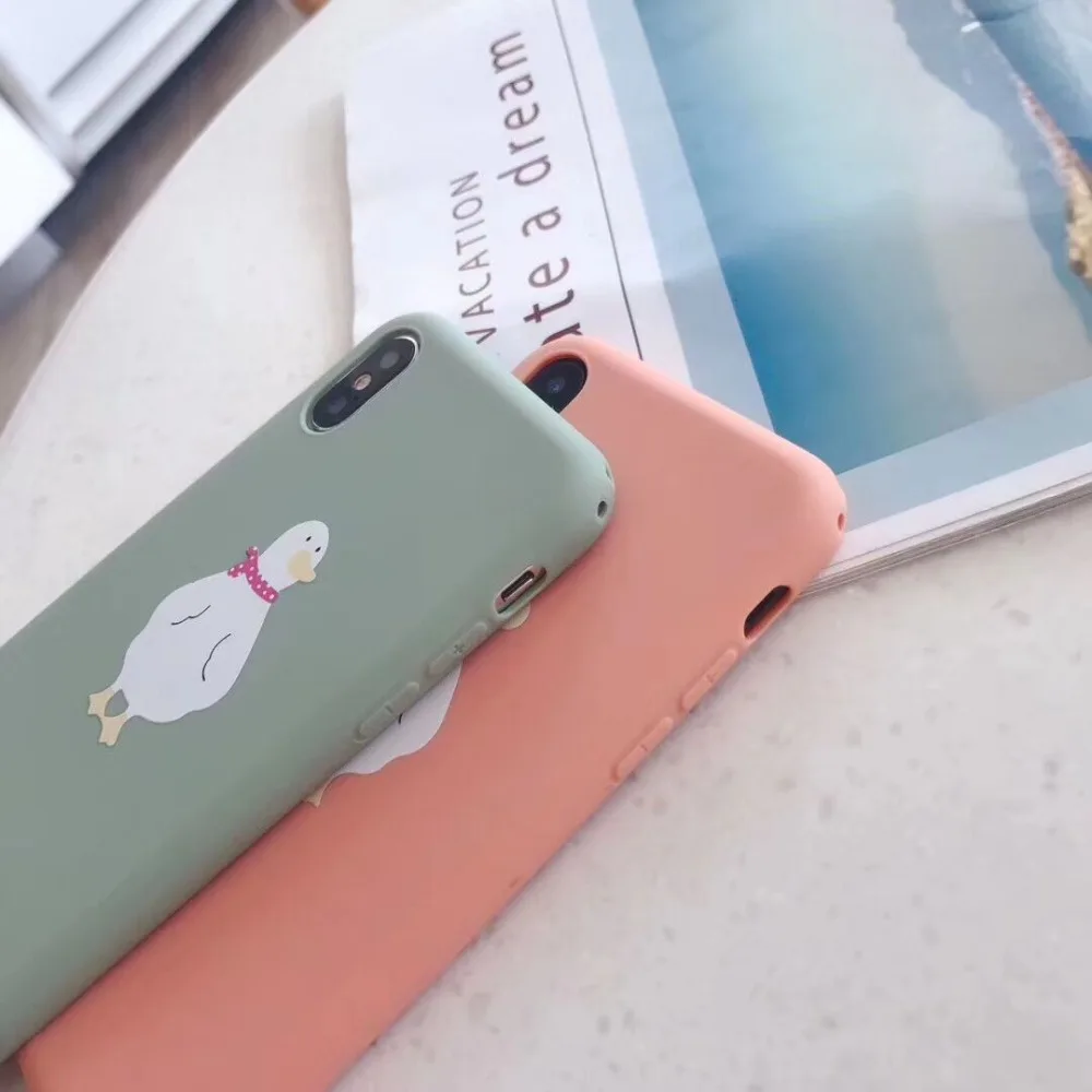 Ourpho толстый ТПУ чехол для телефона iphone 6 6s 7 8 plus летний основной Morandi или X XR XS