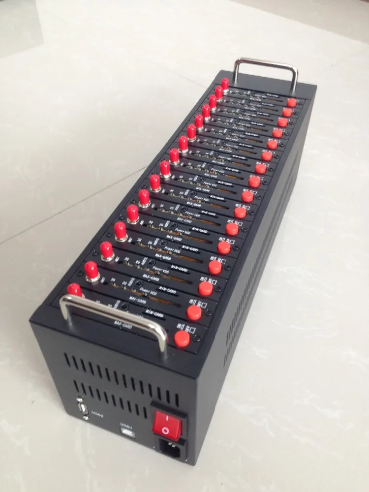 

16 ports gsm modem wavecom Q2406b send bulk sms modem